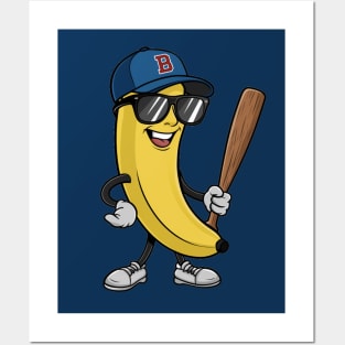 Banana Baseball Lover Posters and Art